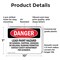 Signmission Lead Paint Hazard No Sanding Chipping Danger Sign, Plastic, 10in W x 7in L, 2PK OS-2PACK-DS-P-710-L-1942 - alternate 2
